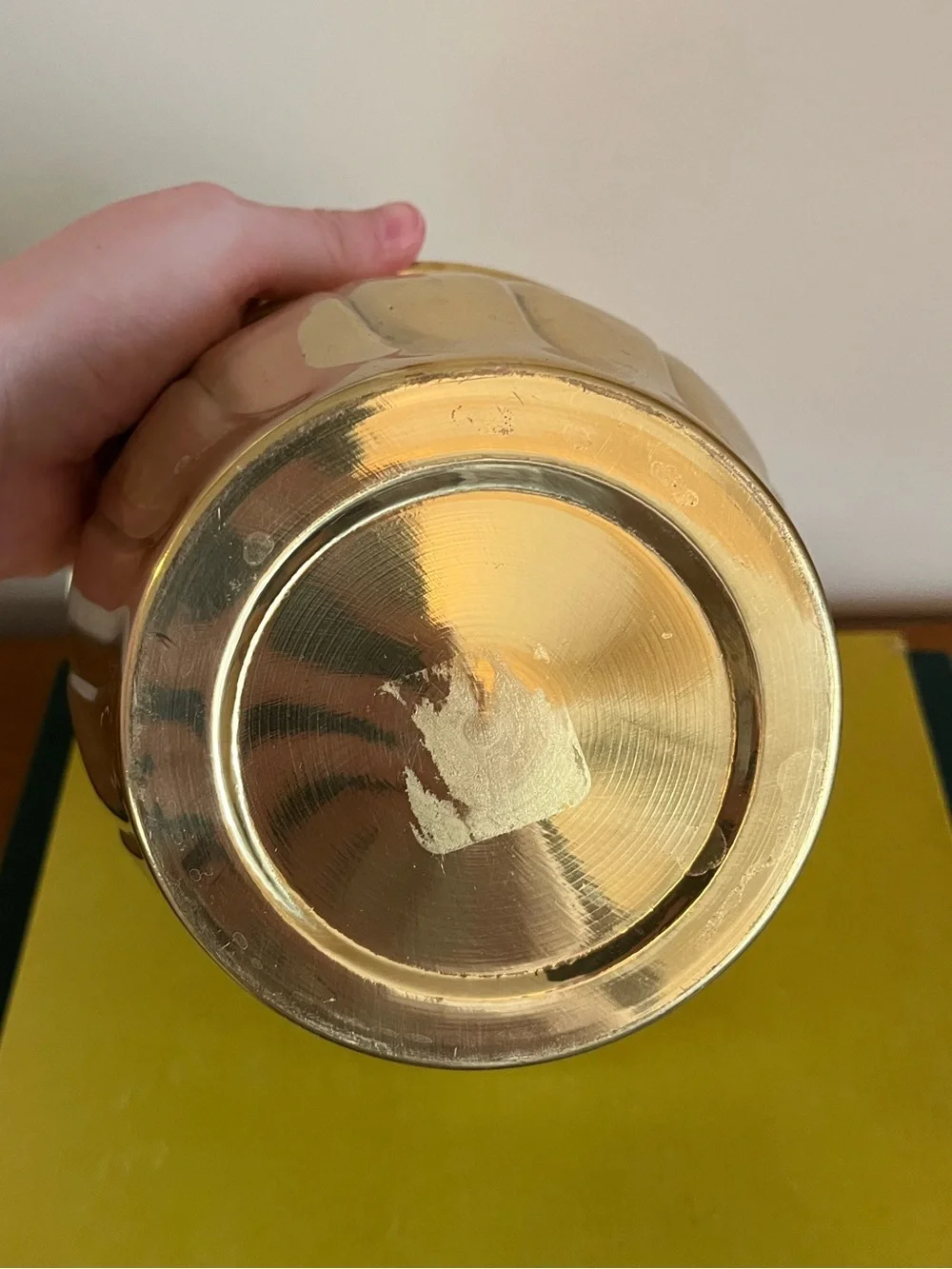 Gold-Tone Decorative Planter